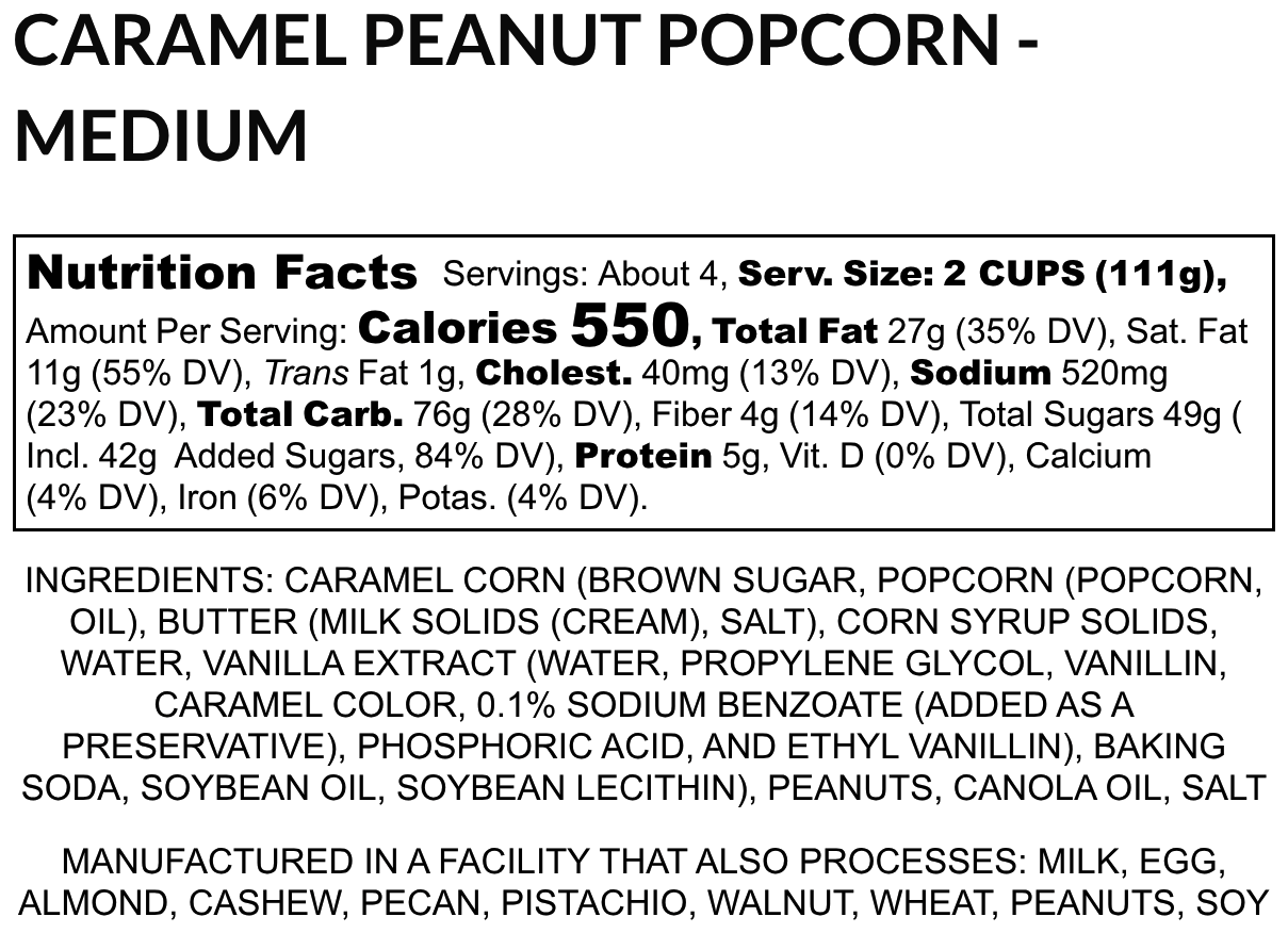 E22-Caramel Peanut Gourmet Popcorn