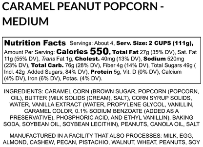 E22-Caramel Peanut Gourmet Popcorn
