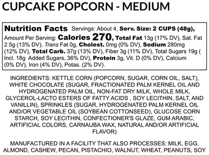 E27-Cupcake Gourmet Popcorn