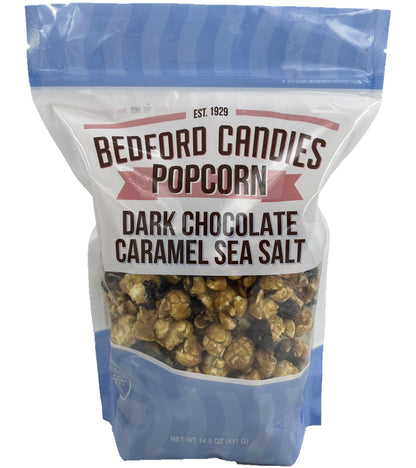 E29-Dark Chocolate Caramel Sea Salt Gourmet Popcorn