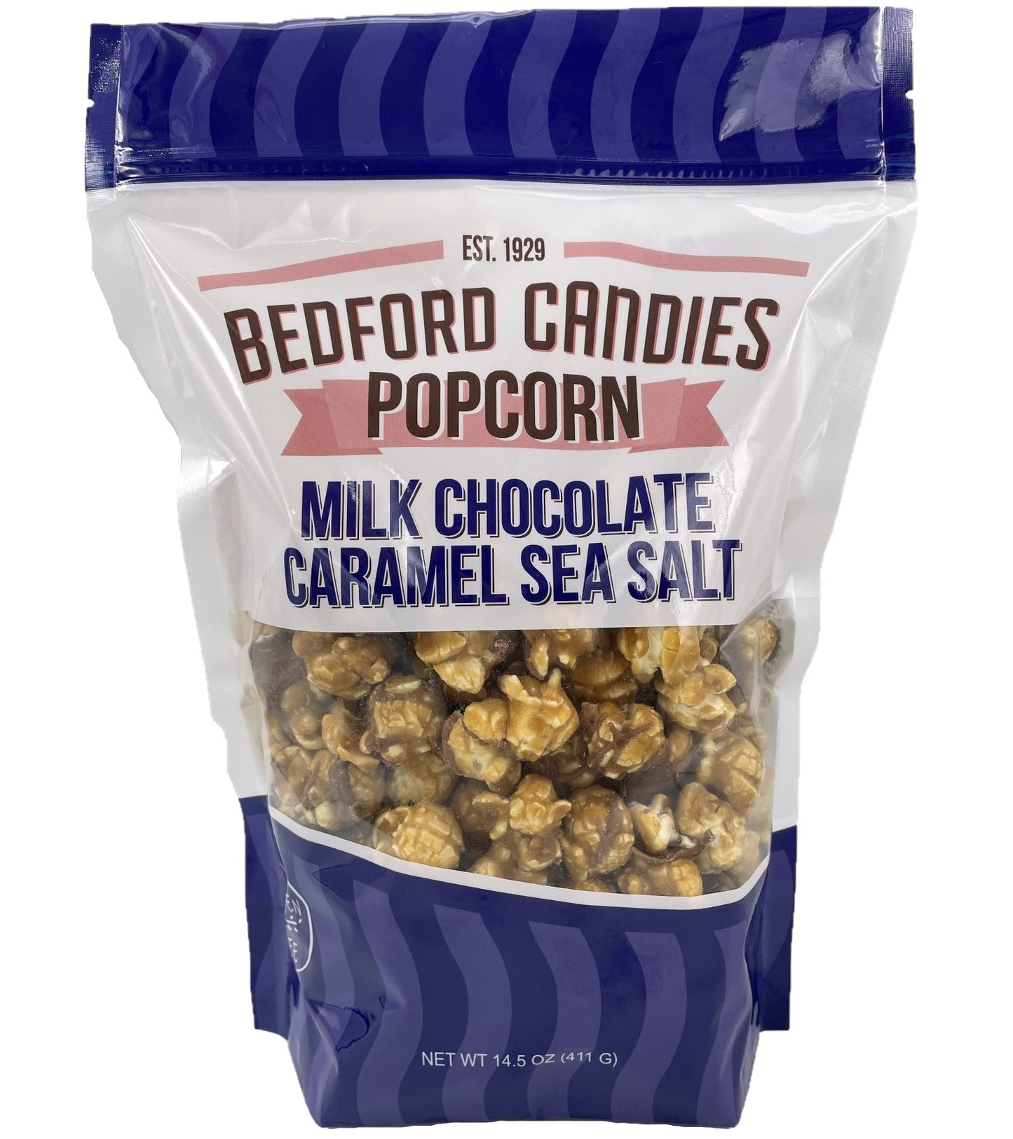 E23-Milk Chocolate Caramel Sea Salt Gourmet Popcorn