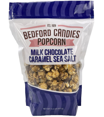 E23-Milk Chocolate Caramel Sea Salt Gourmet Popcorn