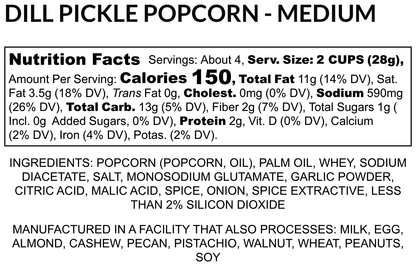 E28-Dill Pickle Gourmet Popcorn